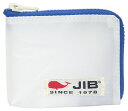JIB マイクロクラッチ MCホワイト×ダークブルー/白タグ12×9.5×1cm MC14