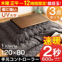 ★只今開催中!21,800円★速暖2秒!600Wハロゲンヒーター【送料無料】 こたつ 手元コントローラー 長方形 おしゃれ こたつ120 掛 敷布団 3点セット 600W こたつセット 家具調 こたつ布団 コタツ テーブル コタツ布団 幅120cm