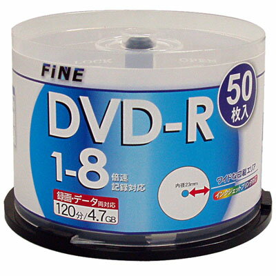 DVD-R8{Chv^u(50Xsh~10pbN)t@C FIDVR47-8X50PW