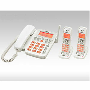 ユニデン UCT-206P2デジタルコードレス留守番電話機 子機2台タイプ ホワイトメタリック (UCT206P2)