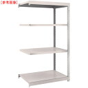 トラスコ中山 TRUSCO M1.5型軽中量棚 860X595X1500 4段 連結 ネオグレー tr-5082871