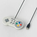 エレコム USBゲームパッド/8ボタン//レトロ風ホワイト JC-FR08TWH