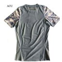 その他 スリムフィットコンプレッションアメリカ軍タクティカルトレーニング吸汗速乾シャツ半袖レプリカ ACU L ds-1927406