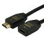 ホーリック HDMI延長ケーブル 0.5m ブラック HDFM05-122BK