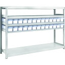 トラスコ中山 TRUSCO M2型軽中量棚 H1200 樹脂透明引出付 小X26 M24645C26