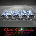 その他 Quattro Assi(クアトロ・アッシー)ポーカーチップ100枚セット<ブルー(10)> ds-1664226