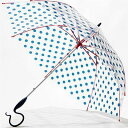 EVEREON(エバーイオン) 長傘 ドット ネイビー 8本骨 60cm FF-03770