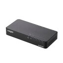 その他 エレコム Giga対応スイッチングHub/8ポート/プラスチック筐体/磁石付き/電源内蔵モデル/ブラック EHC-G08PN2-JB ds-2096288