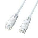 その他 (まとめ)サンワサプライ カテゴリ6UTPLANケーブル ホワイト 15m LA-Y6-15W 1本【×2セット】 ds-2141890