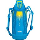 その他 【サーモス】 真空断熱 スポーツボトル/水筒 【ブルーカモフラージュ 800ml】 幅8cm 軽量 保冷専用 魔法瓶式 〔アウトドア〕 ds-2166354
