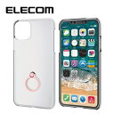 エレコム iPhone 2019 6.5インチ ケース ハード クリア リング付き ポリカーボネート ピンク PM-A19DPVRPN
