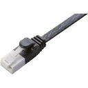 その他 (まとめ) エレコム EU RoHS指令準拠爪折れ防止フラットLANケーブル(Cat6) ブラック 10.0m LD-GFT/BK100 1本 【×10セット】 ds-2231118