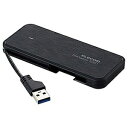 その他 エレコム ケーブル収納型外付けポータブルSSD 480GB ブラック ESD-EC0480GBK 1台 ds-2289385