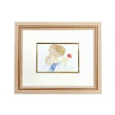その他 淡い色使いで優しい色調■いわさきちひろ絵画額 ピンク 母と子 ds-2313077