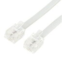 その他 6極2芯 電話機コード 1m ホワイト 5本セット DC-201WH-5P ミヨシ(MCO) ds-2320604