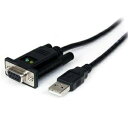 その他 StarTech.com USB-RS232C シリアル変換クロスケーブル 1.7m USB Type A オス-D Sub 9ピン メス ブラックICUSB232FTN 1本 ds-2358302