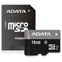 その他 ADATA microSDカード 16GB microSDHC UHS-I CLASS10SD変換アダプター付属 /永久保証 AUSDH16GUICL10-RA1 ds-2371698