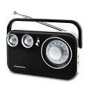 アデッソ レトロAM/FMラジオ RA-601BK