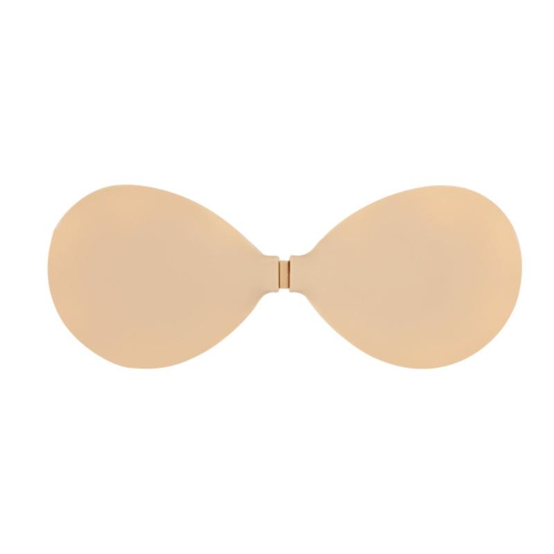 ブラジャー レディース ヌード 薄型 シリコン ニップルカバー 寄せ上げ 谷間メイク 通気性 無地 A B C D 浅い服向け