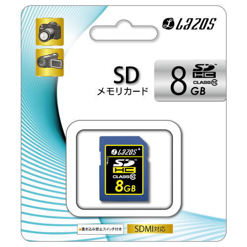 リーダーメディアテクノ(LMT)Lazos　SDHCメモリーカードL-8SD10-U1