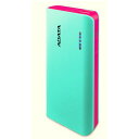 ADATA LEDライト付モバイルバッテリー 10000mAh ティファニーブルー/ピンク PowerBank APT100-10000M-5V-CTBPK