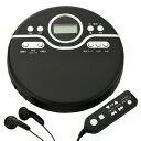 OHM AudioComm ポータブルCDプレーヤー 再生スピード調節機能付き CDP-8174G-K ブラック