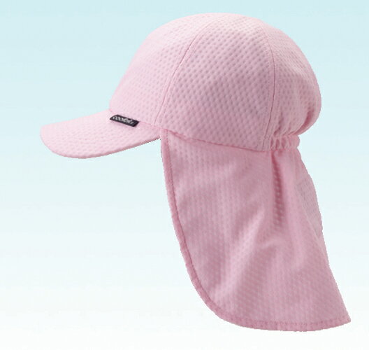 【送料無料】Coolbit(クールビット) 熱中症、UV、紫外線対策ジュニア、キッズ用フラップ帽子、ひんやり　WR-CM703-PNK