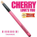 熊野筆 メイクブラシ 名入れ TAUHAUS タウハウス CHERRY チェリー ◆ アイブロウブラシ ムジナ・斜 ◆【熊野化粧筆・手作りの逸品】