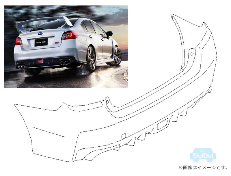 57703VA021##(カラーC)【スバル純正】【福山通運配送】リヤバンパーフェース WRX STI VAB F型用【SUBARU純正部品】純正パーツ