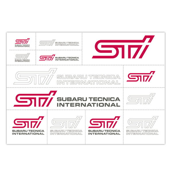 【STI-スバル】STSG14100200STI転写ステッカー　デカール 【SaM】【ゆうパケット(メール便)OK】【コンビニ受取対応商品】