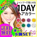 Borboleta(ボルボレッタ) ヘアチョーク選べる8個セット(全8色)【送料無料】 業界初 簡単セレブヘア 日本製 ヘアーチョーク 発色抜群【美容室 サロン専売品のtbgm】_ヘアカラー_チョーク_ヘア_楽天_通販【PICK UP】 P12Sep14