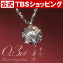 プラチナ 0.3ct ダイヤ 一粒石 ペンダント / レディ...