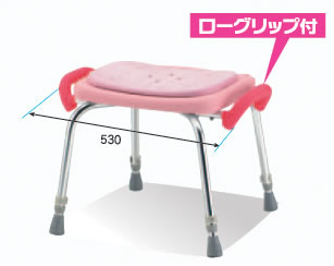 シャワーチェア　背なしシャワーイスSC-12[ピンク]【シャワーチェア　風呂いす】【入浴椅子・介護用品】