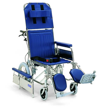 介助用リクライニング車椅子 RR41-NB[バンド式介助ブレーキ付]【カワムラサイクル】【車椅子 関連】【ssale_kobe0603】【0603superP5】