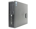 hp Z210 SFF Xeon E3-1230 3.2GHz 8GB 500GB Quadro600 DVDマルチ Windows7Pro64bit 【中古】【20170411】