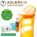 ハリオ ボトル フィルターインボトル 紅茶ギフトセット ティーバッグ 水出し プチシリーズ3種入り 最高級品質 TEA NAVIGATION HARIO 400ml スモーキーグリーンボトル付き お歳暮 コールドブリュー アイスティー プレゼント ギフト おしゃれ かわいい 贈答 お返し TNCBSGR403