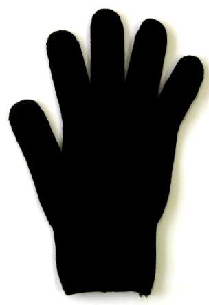 [男性（メンズ）サイズ]黒#01天然素材綿100% カラー軍手(カラー手袋)防災グッズ学校行事・潮干狩り・日焼対策