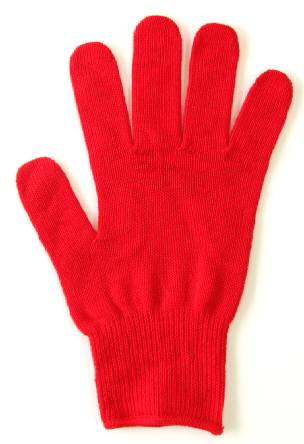 [お得10組セット][男性（メンズ）サイズ]赤#01天然素材綿100% カラー軍手(カラー手袋)防災グッズ学校行事・潮干狩り・日焼対策