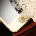 デコ パール ホームボタンiPhone6 plus ipad...