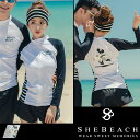 2017新作 水着 レディース ラッシュガード 長袖 ショートパンツ 2点セット 韓国 ファッション SHEBEACH MICKEY STRIPE ZIPUP RIPPLE SHORTS シービーチ 正規品 かわいい S M L 7号 9号 11号 女性 安全 海 ジム 伸縮性◎ クラゲ/虫刺され対策 コーデ パンツ ミッキーマウス