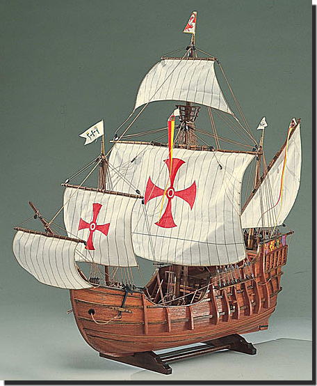 ウッディジョー 1/45 木製帆船模型 サンタマリア