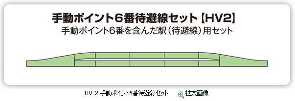 KATO カトー 3-112 HV-2 HOユニトラック 手動ポイント6番待避線セット