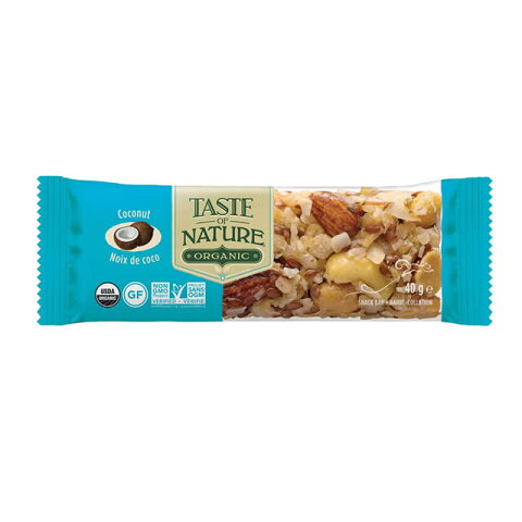 Taste of Nature オーガニックフルーツ&ナッツバー　 ココナッツ　40g