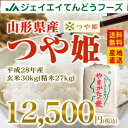 28年産 山形県産つや姫玄米30kg 送料無料※一部地域は別途送料追加