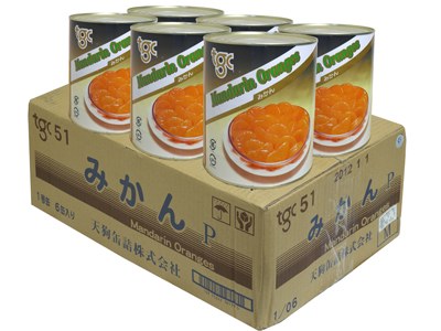みかん シラップづけ 全果粒 1号缶 中国産 ケース売りケース売りです。