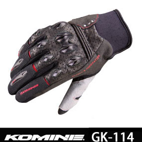 KOMINE（コミネ） / GK-114 / Protect Leather Mesh Gloves / プロテクトレザーメッシュグローブ