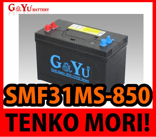 G＆Yu（ジーアンドワイユー）　ディープサイクル用バッテリー　SMF31MS-850