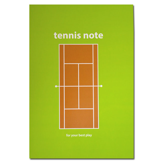 テニスノート tennis note（1冊）グリーン A4版[作戦ノート 卒業記念 連絡帳…...:tennis:10027360
