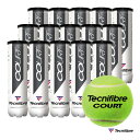 テクニファイバー Tecnifibre テニスボール COURT（コート） 4球入 1箱（15缶/60球） 