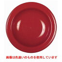 スープ・パスタプレート 8822 22cm 赤 エミールアンリ 【業務用】 【同梱グループA】